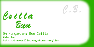 csilla bun business card